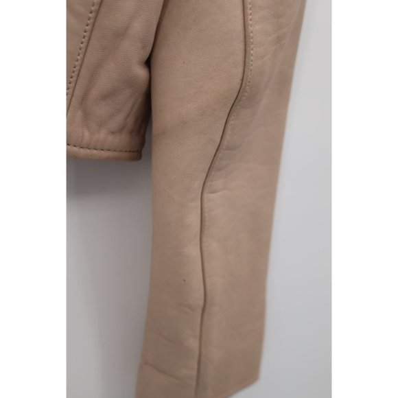 Lambskin Leather: size 36, Asymmetrical zip Moto Biker jacket - Picture 12 of 16